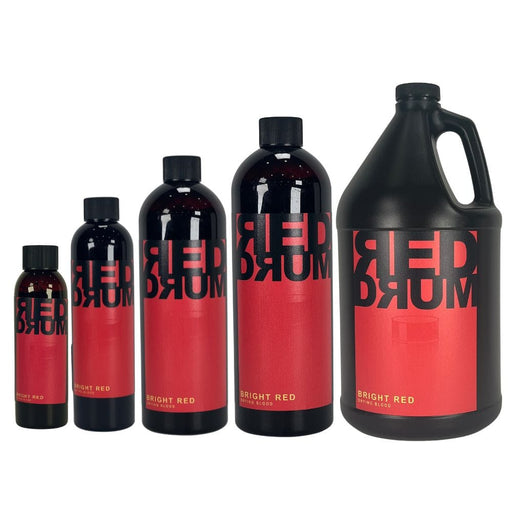Red Drum Theatrical Blood Bright Red all sized bottles