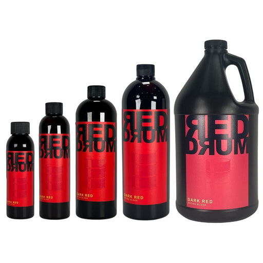 Red Drum Theatrical Blood Dark Red All size bottles with labels