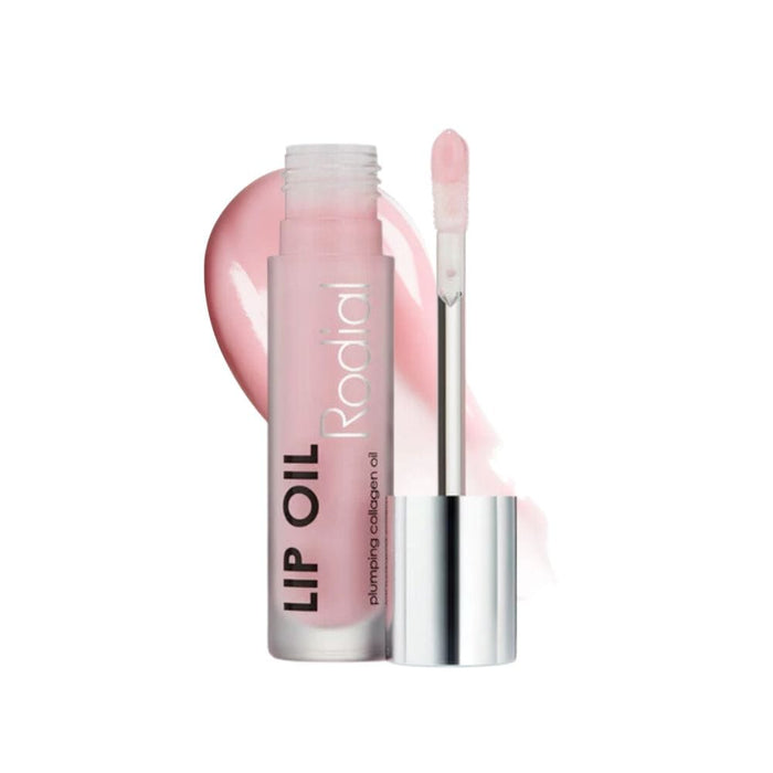 Rodial Soft Pink Lip Oil with Plumping Collagen 4ml with swatch