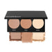 Smashbox Step-By-Step Contour Palette Light/Medium open palette with swatches beneath 