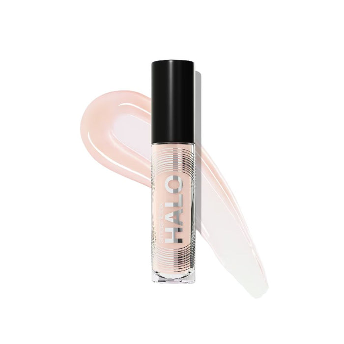 Smashbox Halo Plump + Glow Lip Gloss Beam with swatch