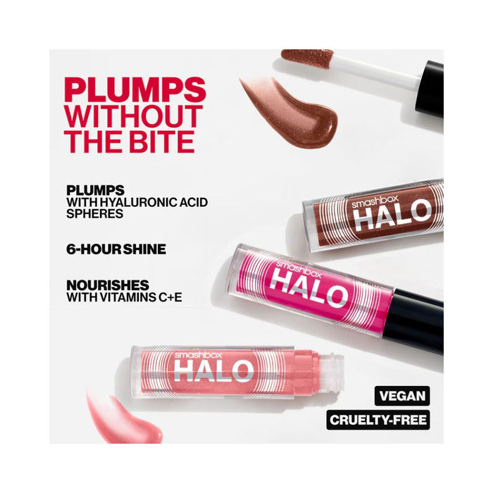 Smashbox Halo Plump + Glow Lip Gloss Formula benefits