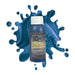 Skin Illustrator Alchemy Liquid Cobalt 2oz with swatch behind