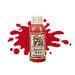 Skin Illustrator FX Liquid Red 2oz bottle with swatch behind