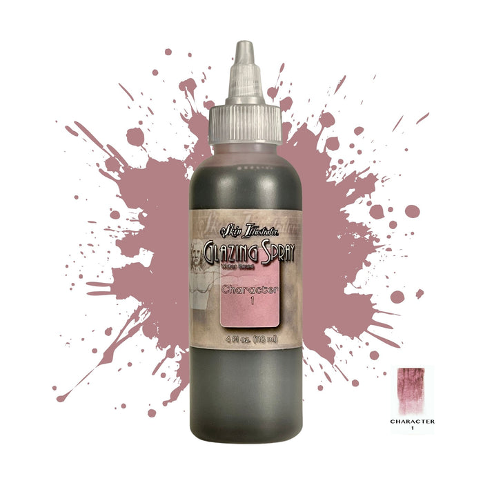 Skin Illustrator Glazing Spray 4oz character 1  with swatch