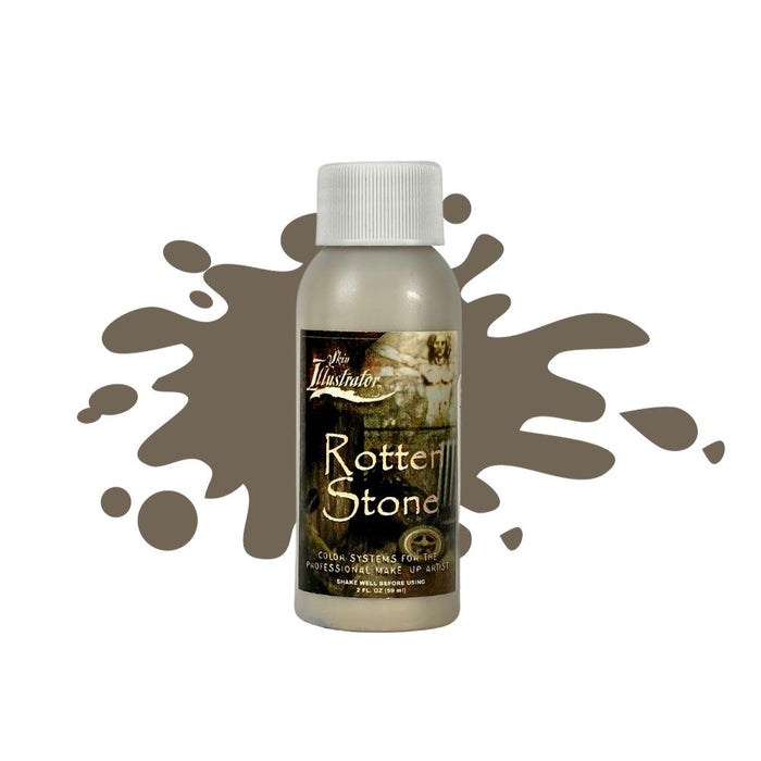 Skin Illustrator Grunge Liquid Rotten Stone 2oz with swatch behind