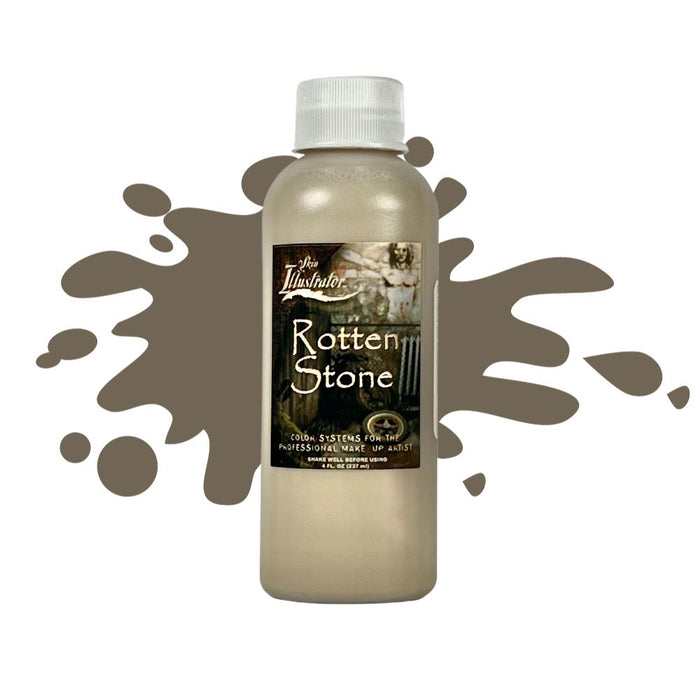 Skin Illustrator Grunge Liquid Rotten Stone 4oz with swatch behind