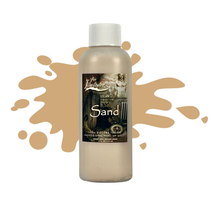 Skin Illustrator Grunge Liquid Sand 4oz with swatch behind
