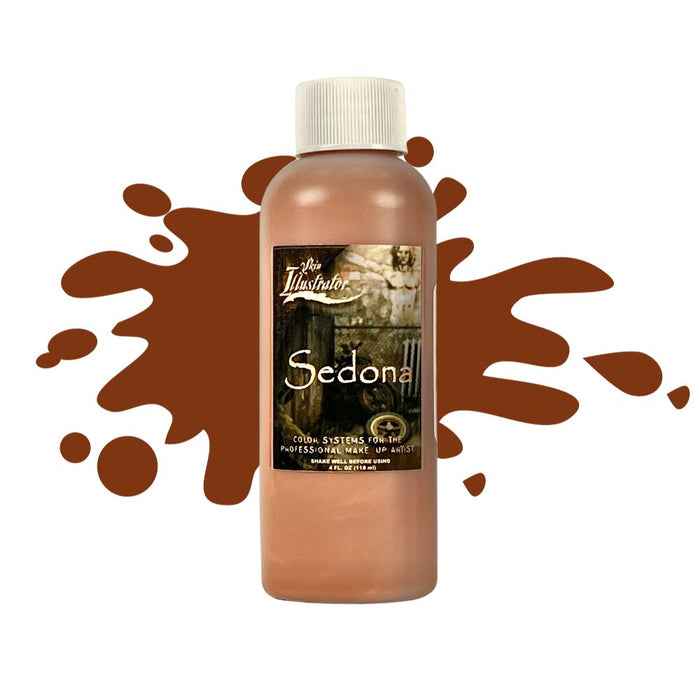 Skin Illustrator Grunge Liquid Sedona 4oz with swatch behind