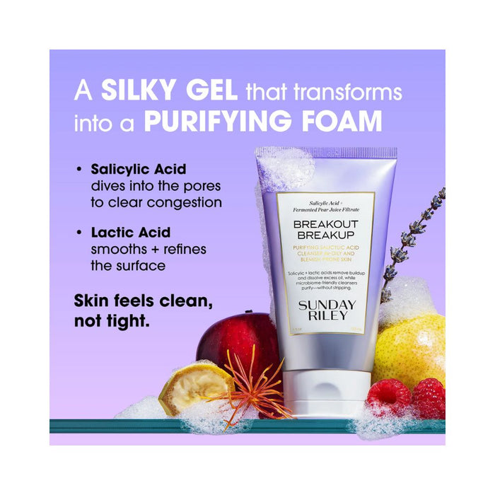 Sunday Riley Breakout Breakup Purifying Salicylic Acid Cleanser 5oz