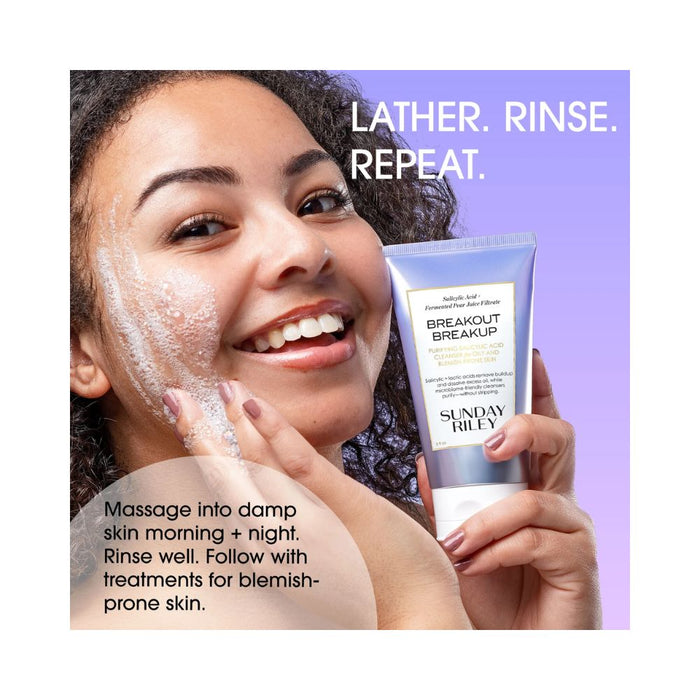 Sunday Riley Breakout Breakup Purifying Salicylic Acid Cleanser 5oz