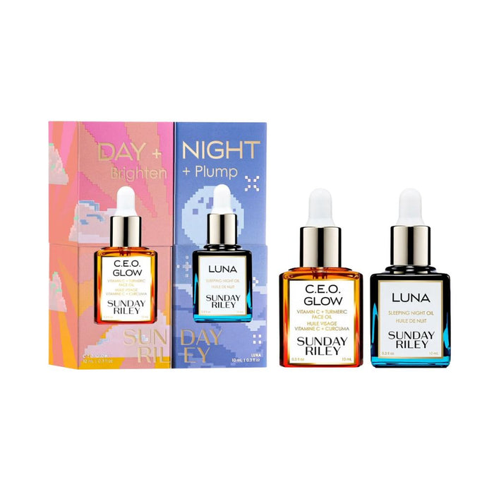 Sunday Riley Day And Night Brighten And Plump Kit