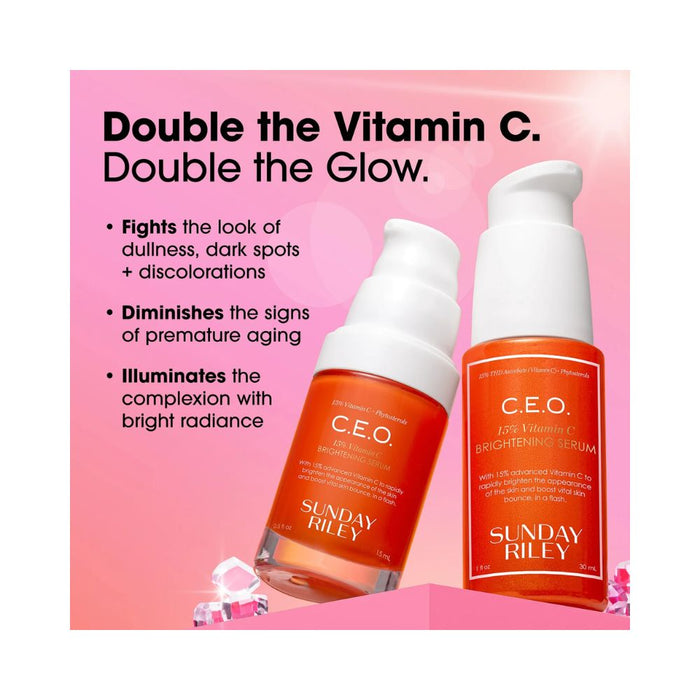 Sunday Riley Home And Away Brighten, Revitalize And Glow Kit