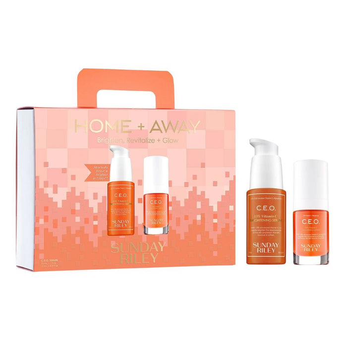 Sunday Riley Home And Away Brighten, Revitalize And Glow Kit