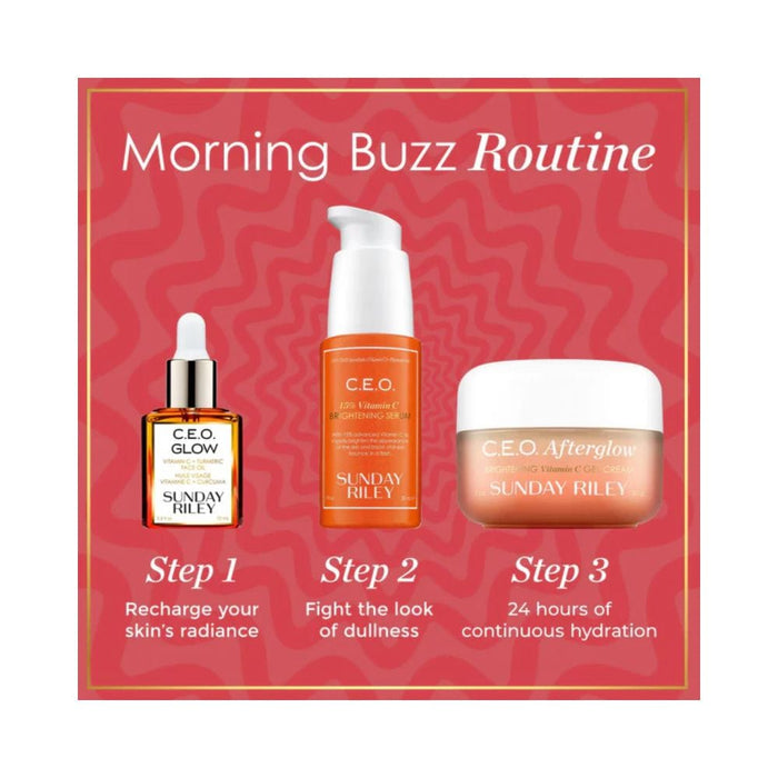 Sunday Riley Morning Buzz routine steps 