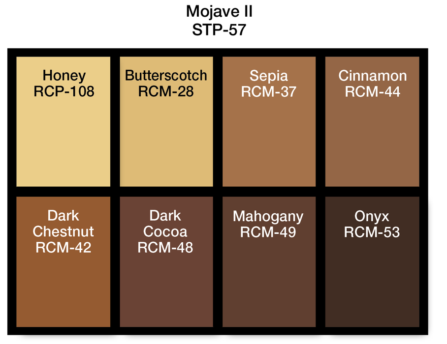 Ben Nye Studio Color Palette Mojave II STP-57 shade names