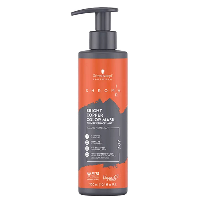 Schwarzkopf Chroma ID Bonding Color Mask 7-77 Bright Copper 10.1oz