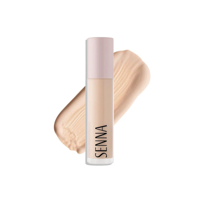 Senna Luminous Lift Concealer Fair 1 with swatch behind