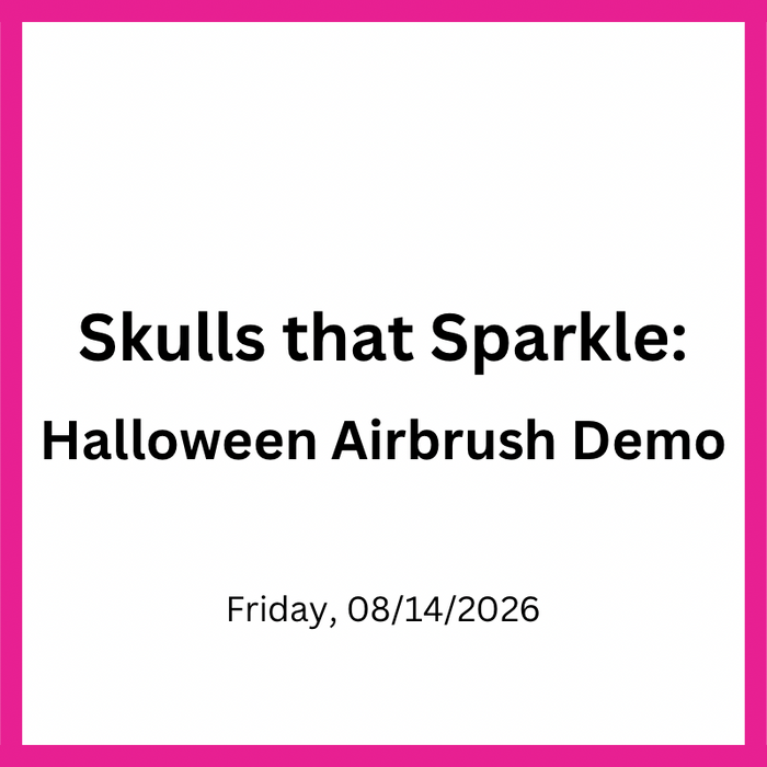 Skulls That Sparkle: Halloween Airbrush Demo with Donna DeLia