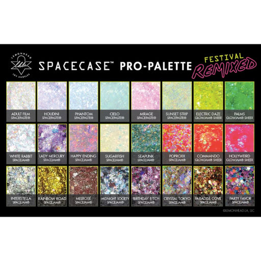 Lemonhead LA Spacecase Pro Palette Remixed Color charts