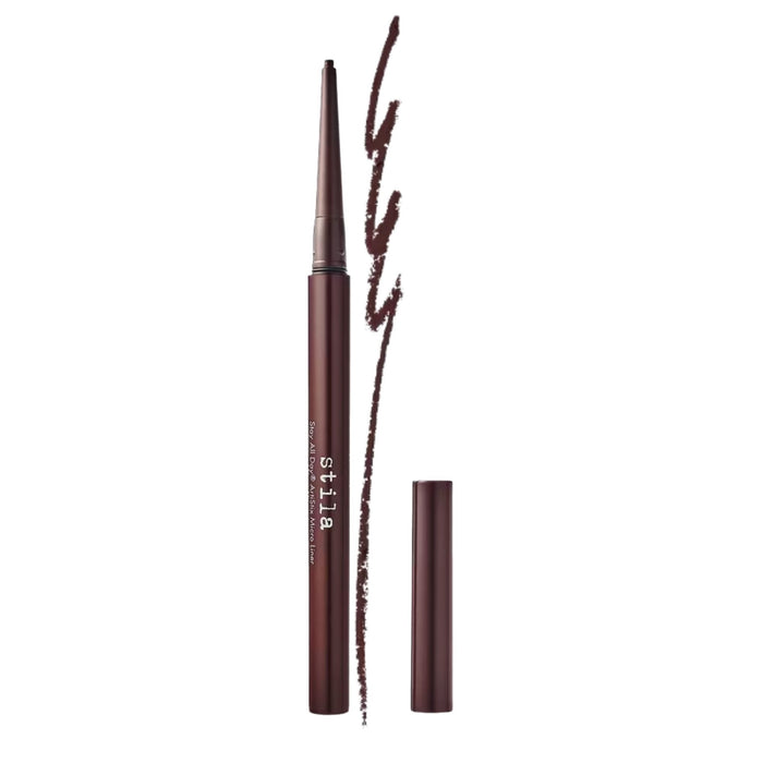Stila Stay All Day ArtiStix Micro Liner Matte Dark Brown with swatch