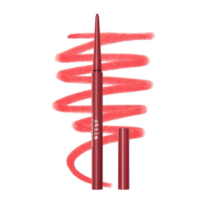 Stila Stay All Day Matte Lip Liner persistence with swatch
