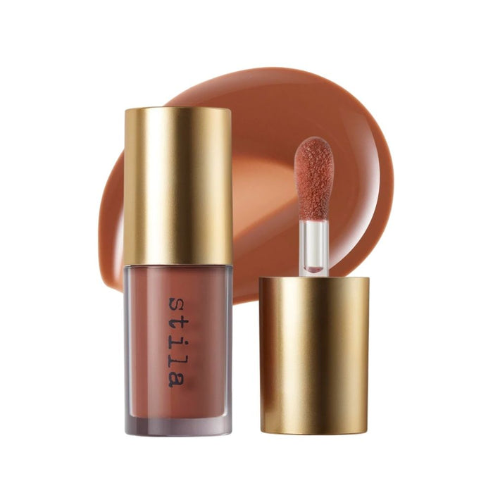 Stila Heaven's Dew Gel Lip Oil Bare Hug with swatch