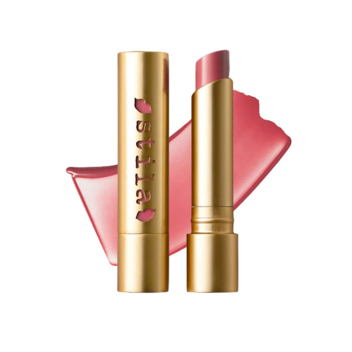 Stila Heaven's Dew Honey Glow Balm Candy Kiss with swatch
