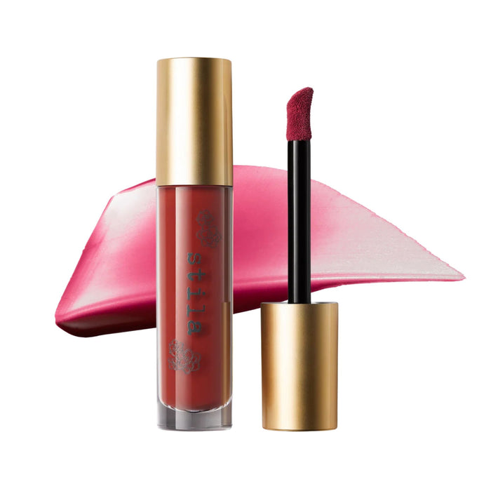 Convertible Color Nourishing Liqua-Tint Rebel Rose with swatch behind