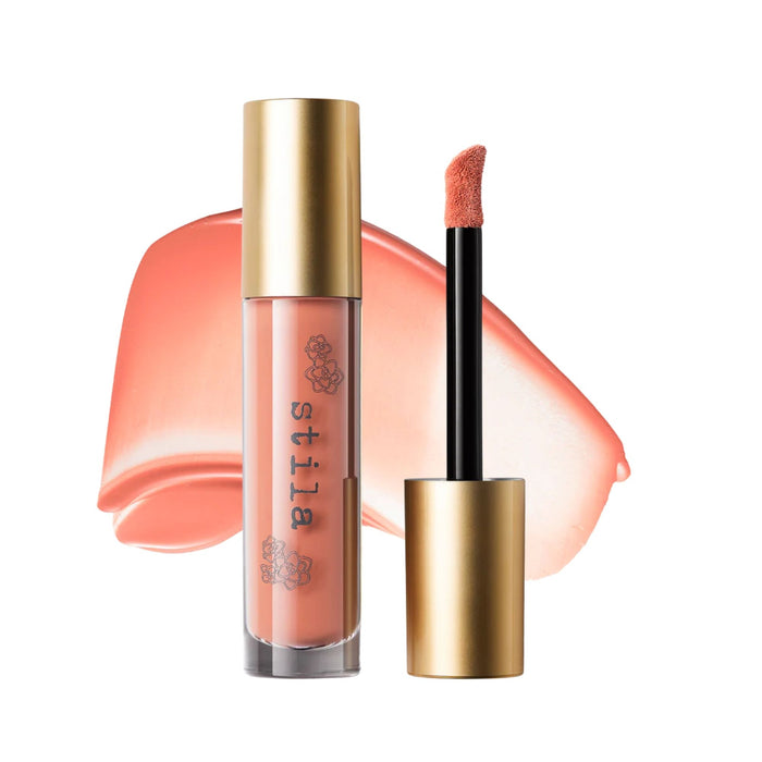 Convertible Color Nourishing Liqua-Tint Sweet Petunia with swatch behind