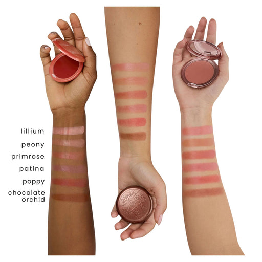 Stila Convertible Color arm swatches