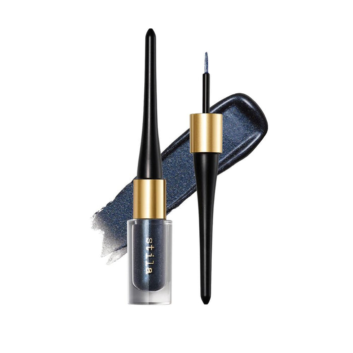 Stila Stay All Day Inkwear Liquid Liner Blue Moon -sparkle- with swatch