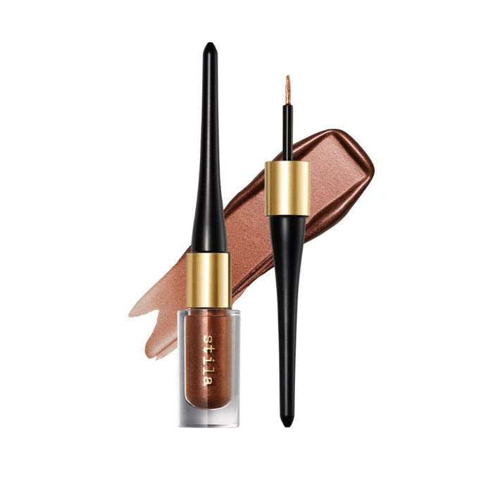 Stila Stay All Day Inkwear Liquid Liner Bronze Blaze -shimmer- with swatch