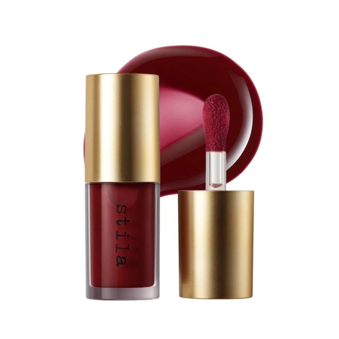 Stila Heaven's Dew Gel Lip Oil Jammin' with swatch