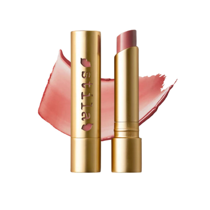 Stila Heaven's Dew Honey Glow Balm Rose Crush with swatch