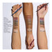 Stila Stay All Day Smudge & Set Waterproof Gel Eye Liner arm swatches on different skin tones light, medium and dark