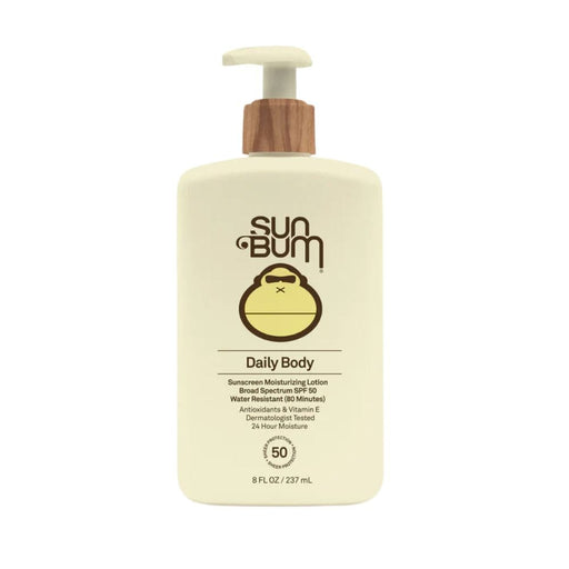 Sun Bum Daily 50 Body Lotion 8 oz pump dispense bottle