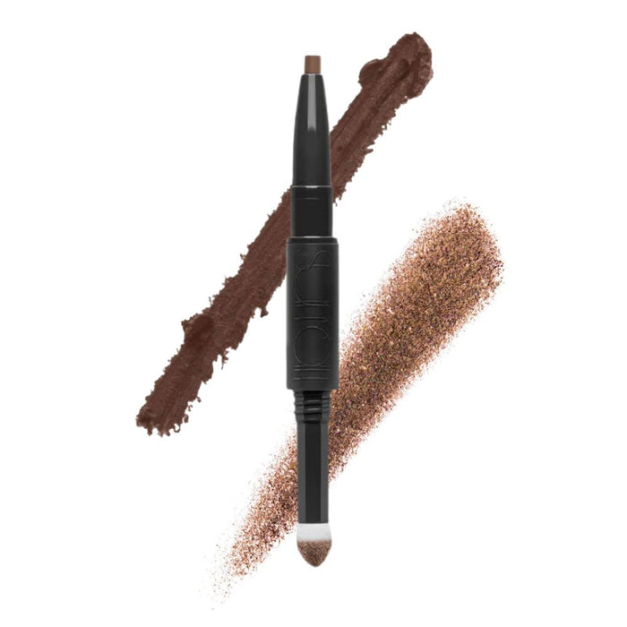 Surratt Smoky Eye Baton Enticelle with solid and smudged swatch