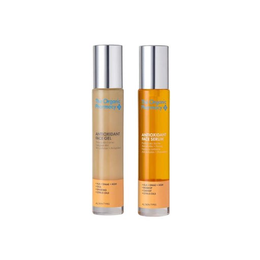 The Organic Pharmacy Antioxidant Duo face gel and serum