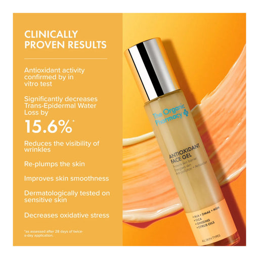 The Organic Pharmacy Antioxidant Face Gel clinical results