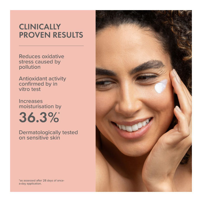The Organic Pharmacy Daily Mineral SPF30 UV Protection clinical results infographic