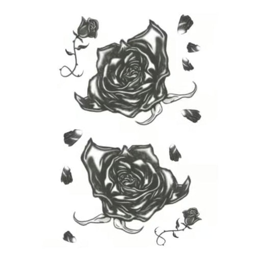 Tinsley Transfer Tattoo FX Goth - Black Roses