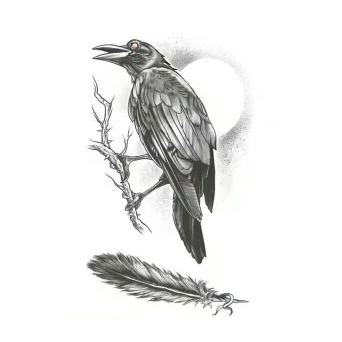 Tinsley Transfer Tattoo FX Goth - The Raven