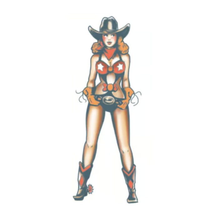 Tinsley Transfer Tattoo FX Pin Up - Cow Girl