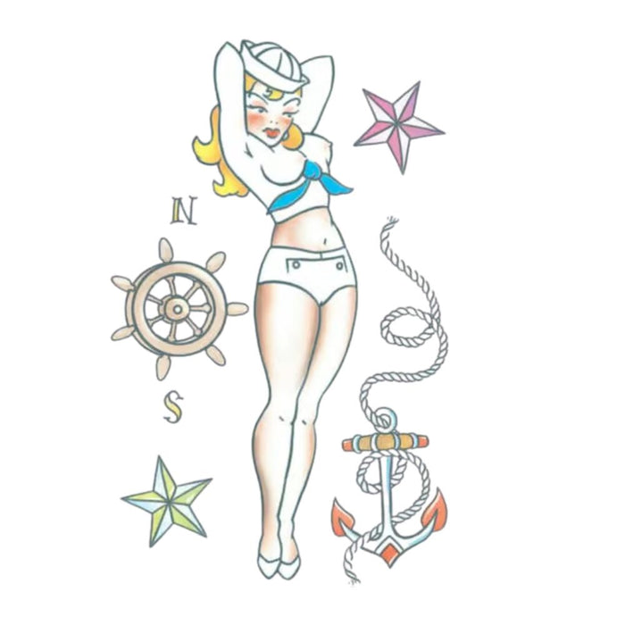 Tinsley Transfer Tattoo FX Pin Up - Sailor Girl