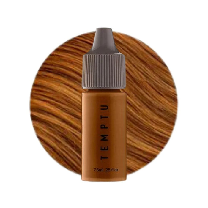 Temptu Airbrush 24 Hour Root Touch Up & Hair Color 0.25oz light brown with swatch