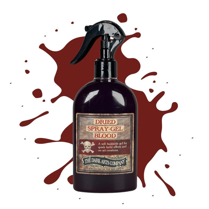 The Dark Arts Company Spray-Gel Blood dried with swatch