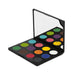 RCMA MAKEUP Vincent Kehoe PRO Color Palette #4 open palette side angle showing mirror and shades