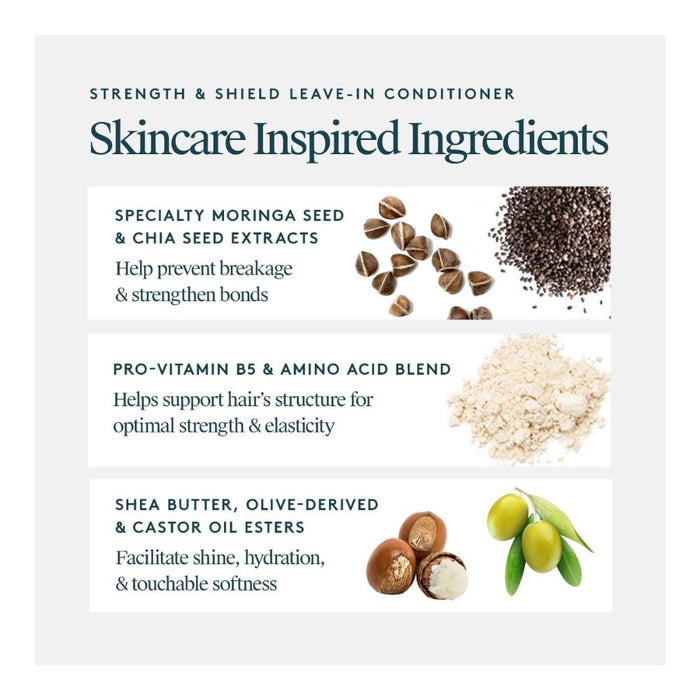 Virtue Strength & Shield Leave In Conditioner main ingredients and their properties