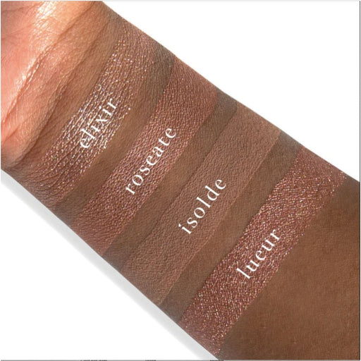 Viseart Petits Fours Isolde Palette Arm swatch of shades and names